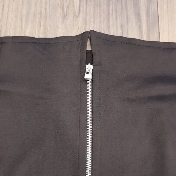 NEW Velika Designs Zip Front Pencil Skirt Plus Size 18 Black Made In Canada - Picture 4 of 11